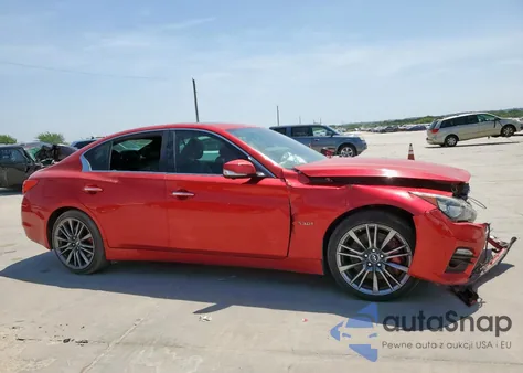 2017 Infiniti Q50 Red Sport 400 из США, поврежденный, VIN JN1FV7AP5HM850472